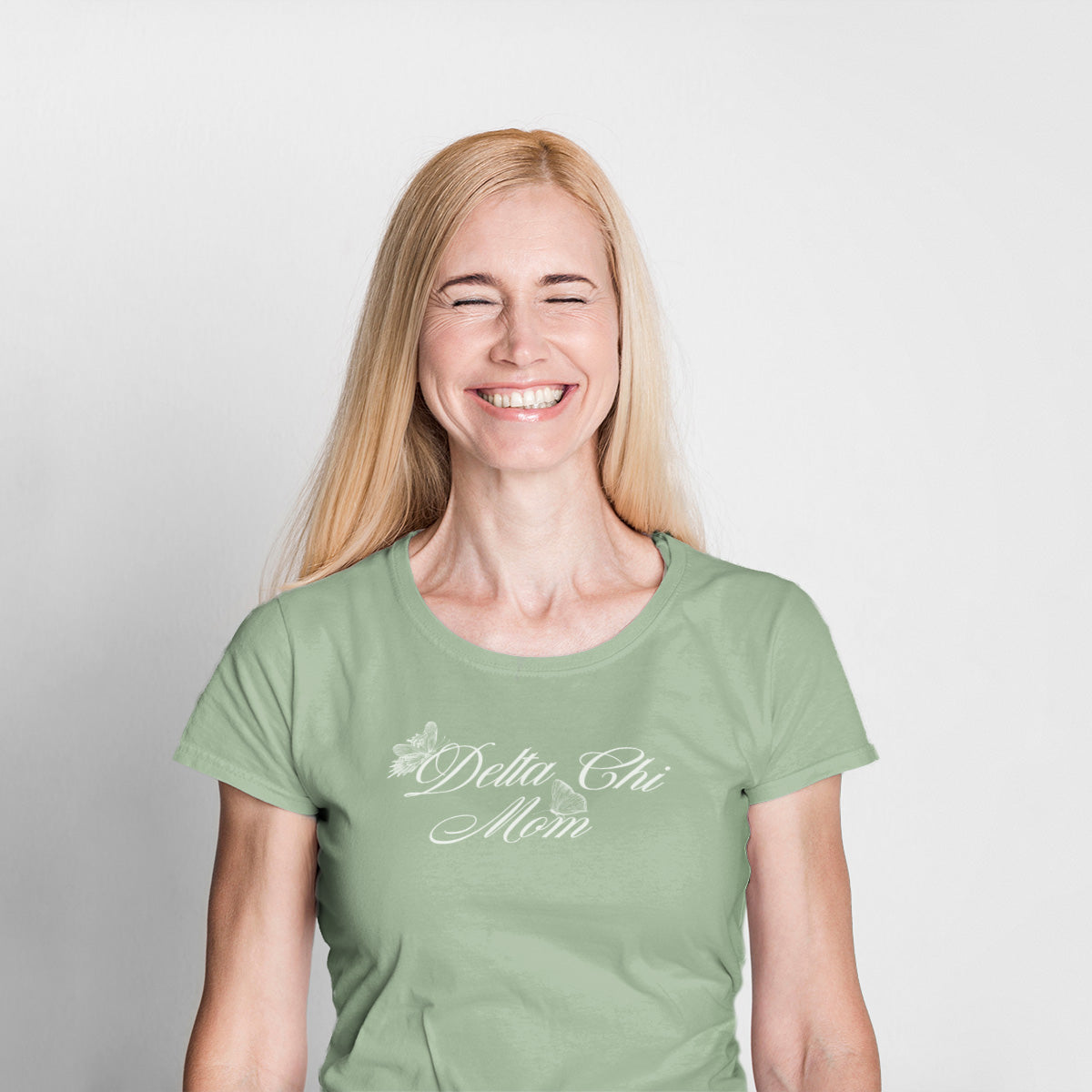 Delta Chi Sage Green Mom Tee