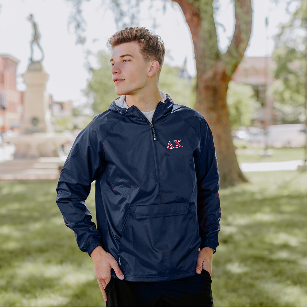 Delta Chi Classic 1/4 Zip Rain Jacket