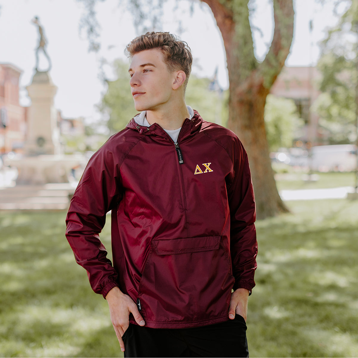 Delta Chi Classic 1/4 Zip Rain Jacket