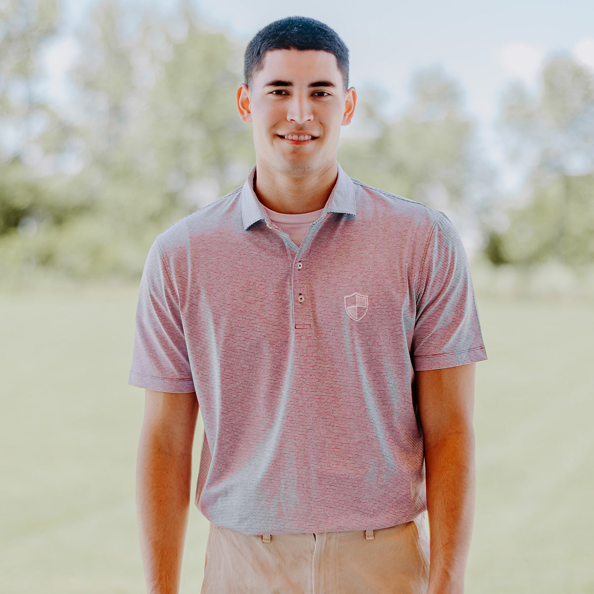 New! Delta Chi Johnnie-O Striped Polo Delta Chi