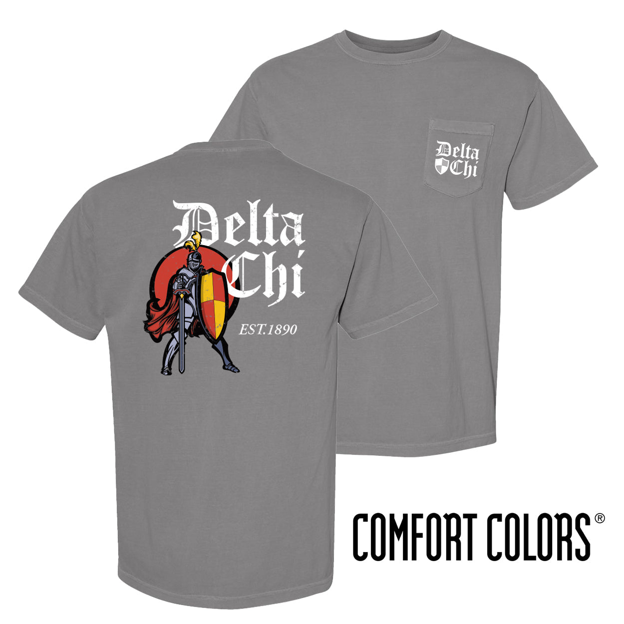 Delta Chi Comfort Colors Knight Short Sleeve Tee