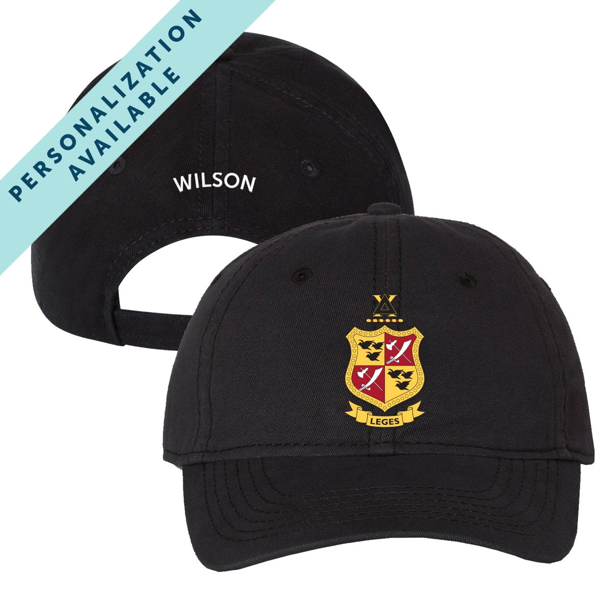 Delta Chi Classic Crest Ball Cap | Delta Chi | Headwear > Billed hats