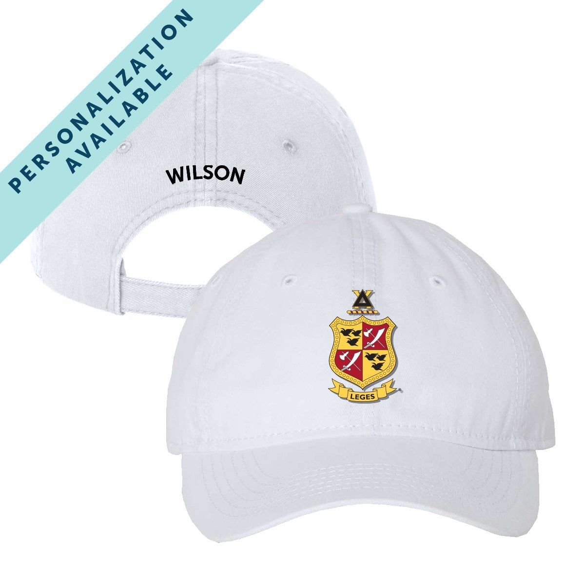 Delta Chi Classic Crest Ball Cap | Delta Chi | Headwear > Billed hats