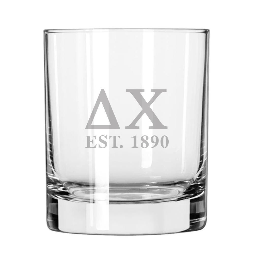 Delta Chi Engraved Glass | Delta Chi | Drinkware > 8 ounce glasses