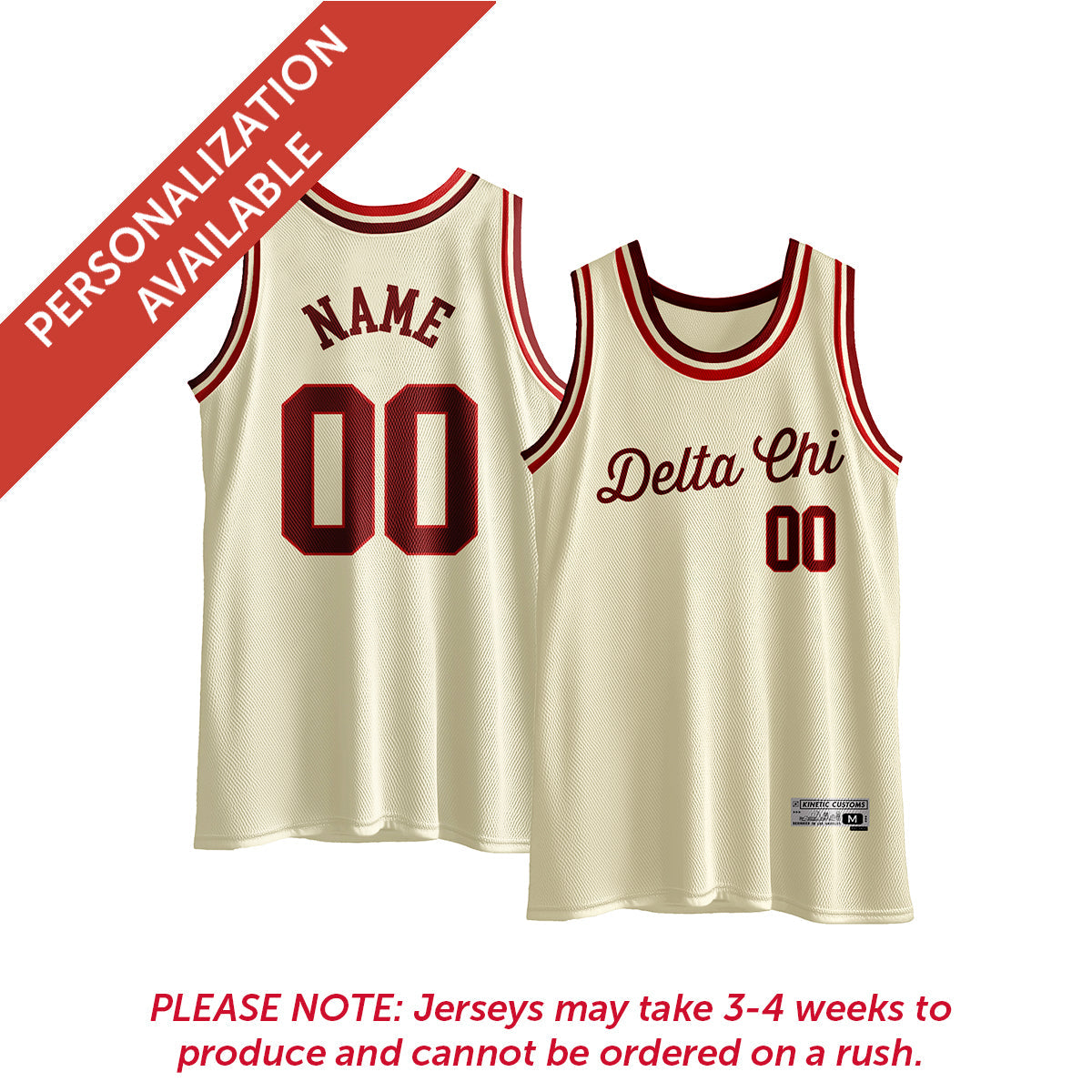 New! Delta Chi Retro Basketball Jersey