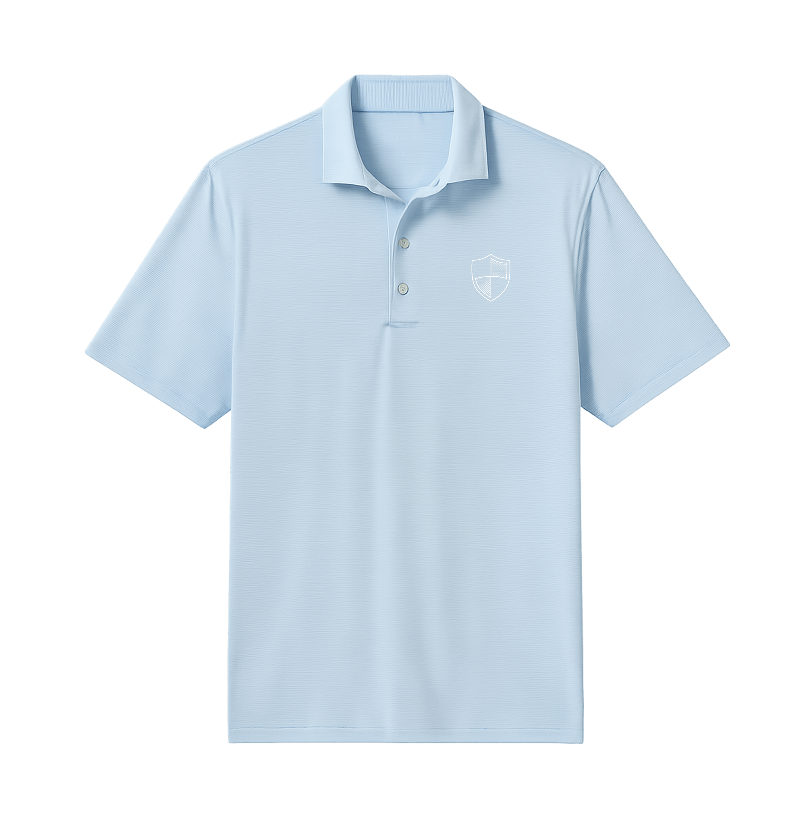 Gulf Blue Polo Shirt Front