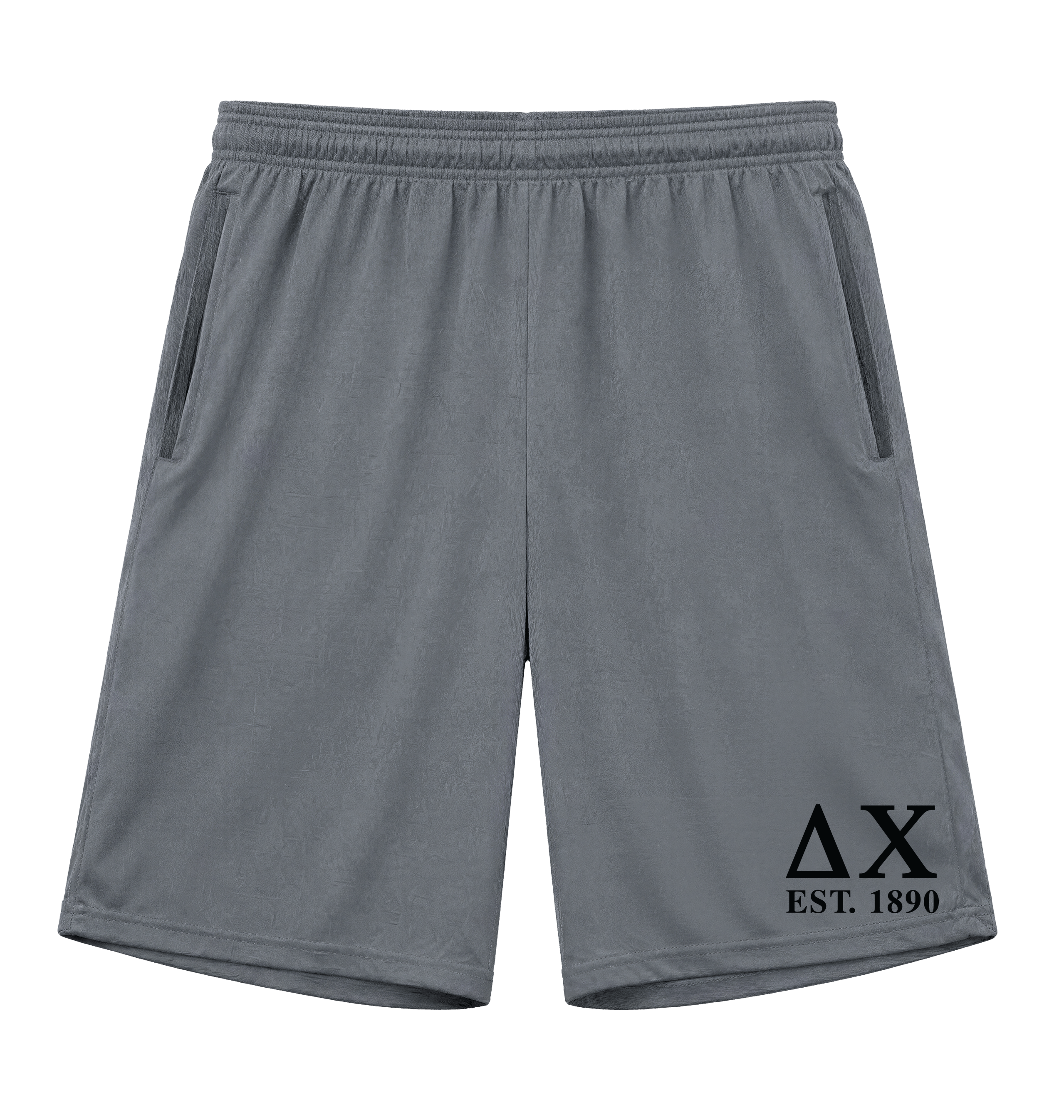 Black Printed Mens Shorts Front