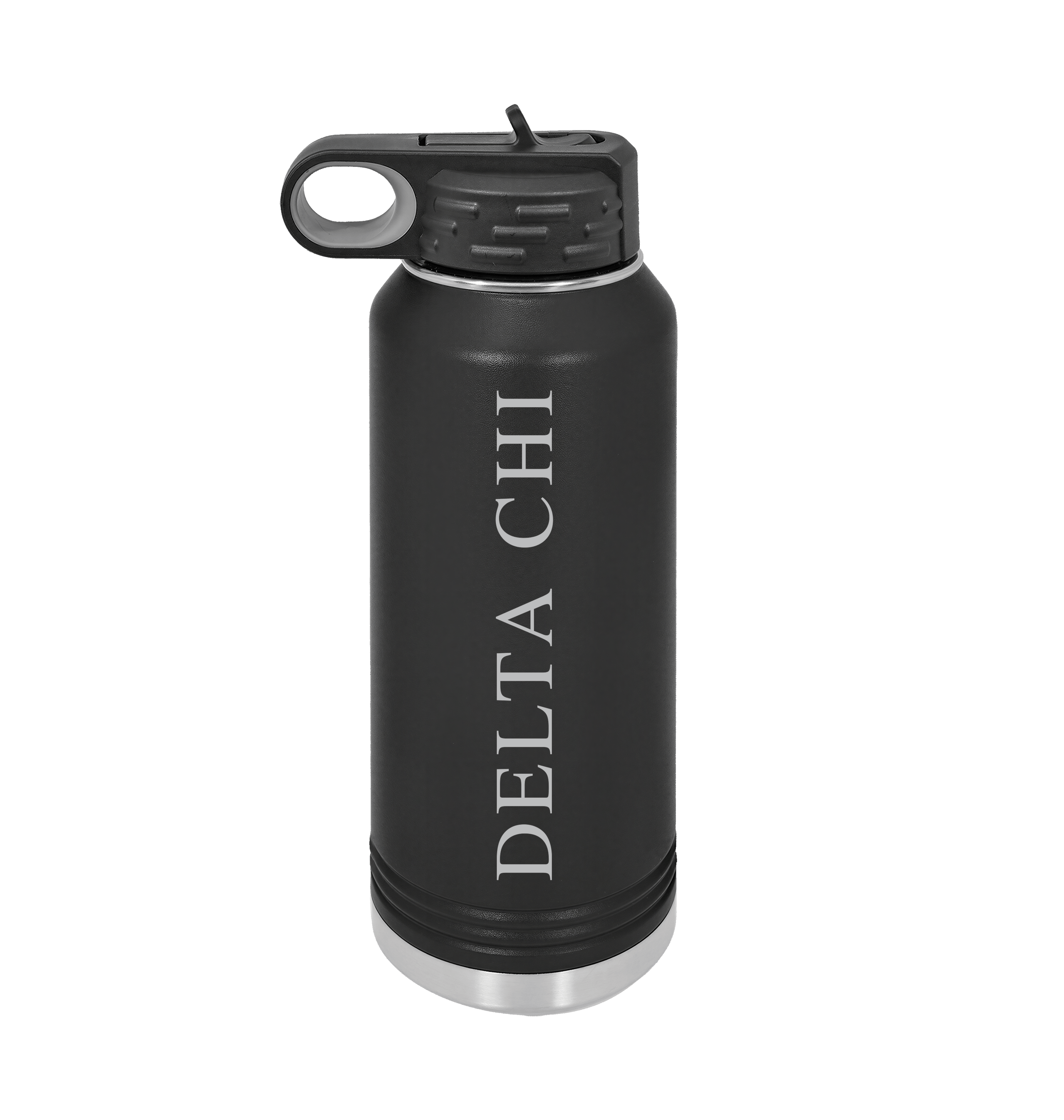 Black Water Bottle Front