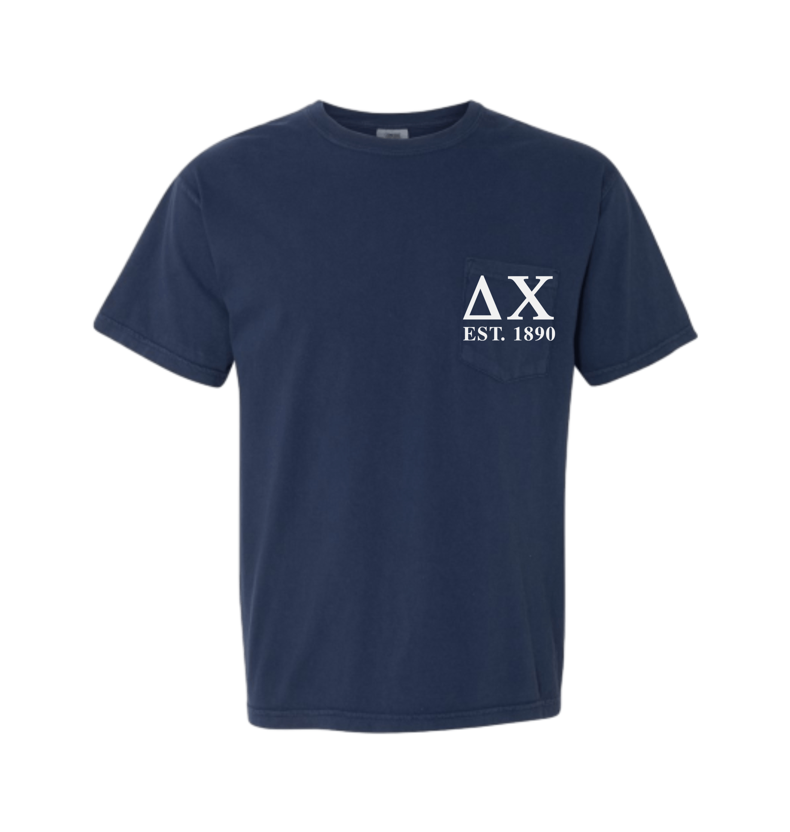 True Navy Printed Premium T-Shirt Front
