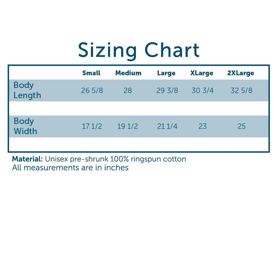 Comfort Colors Size Chart