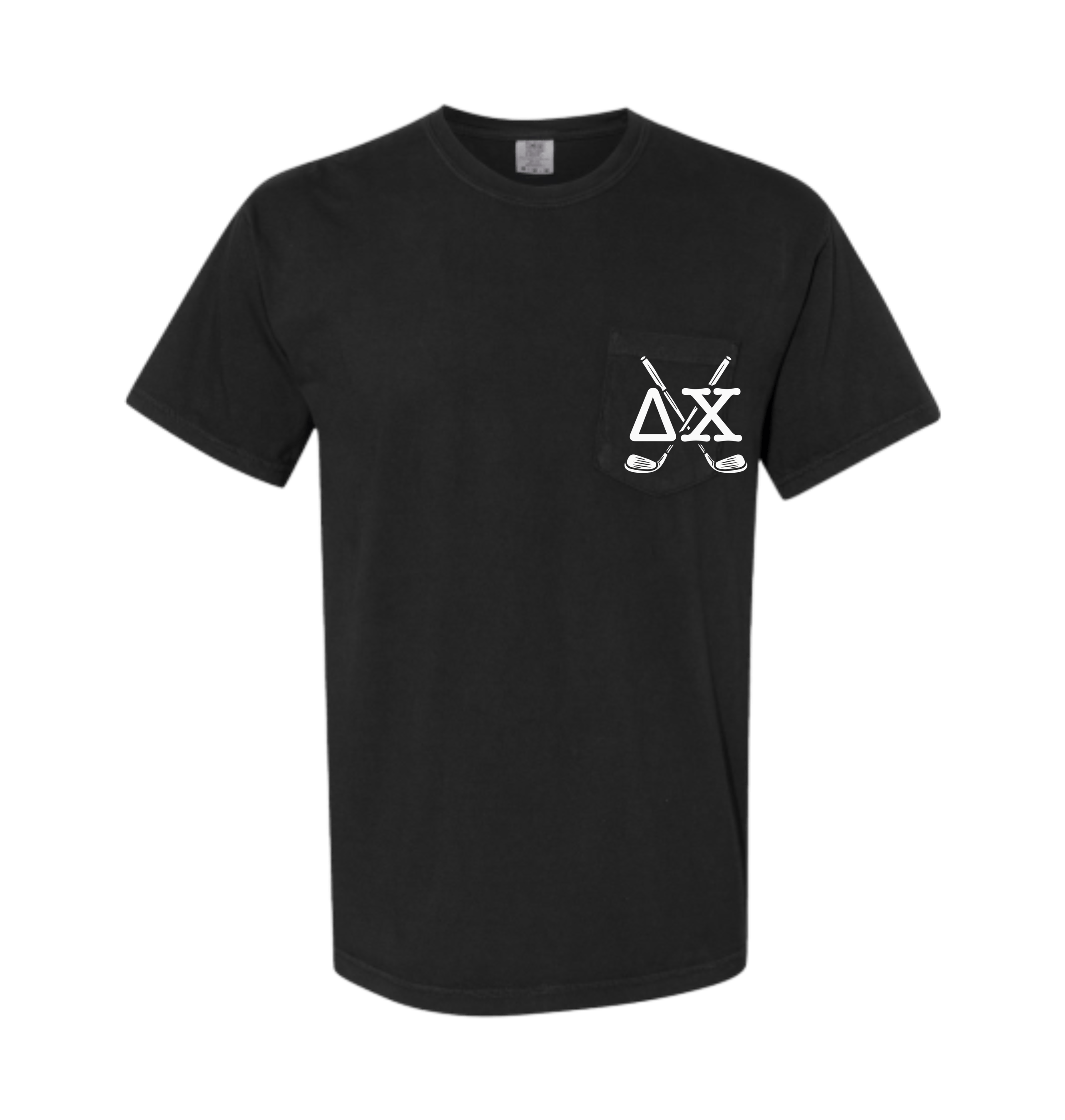 Black Printed Premium T-Shirt Front
