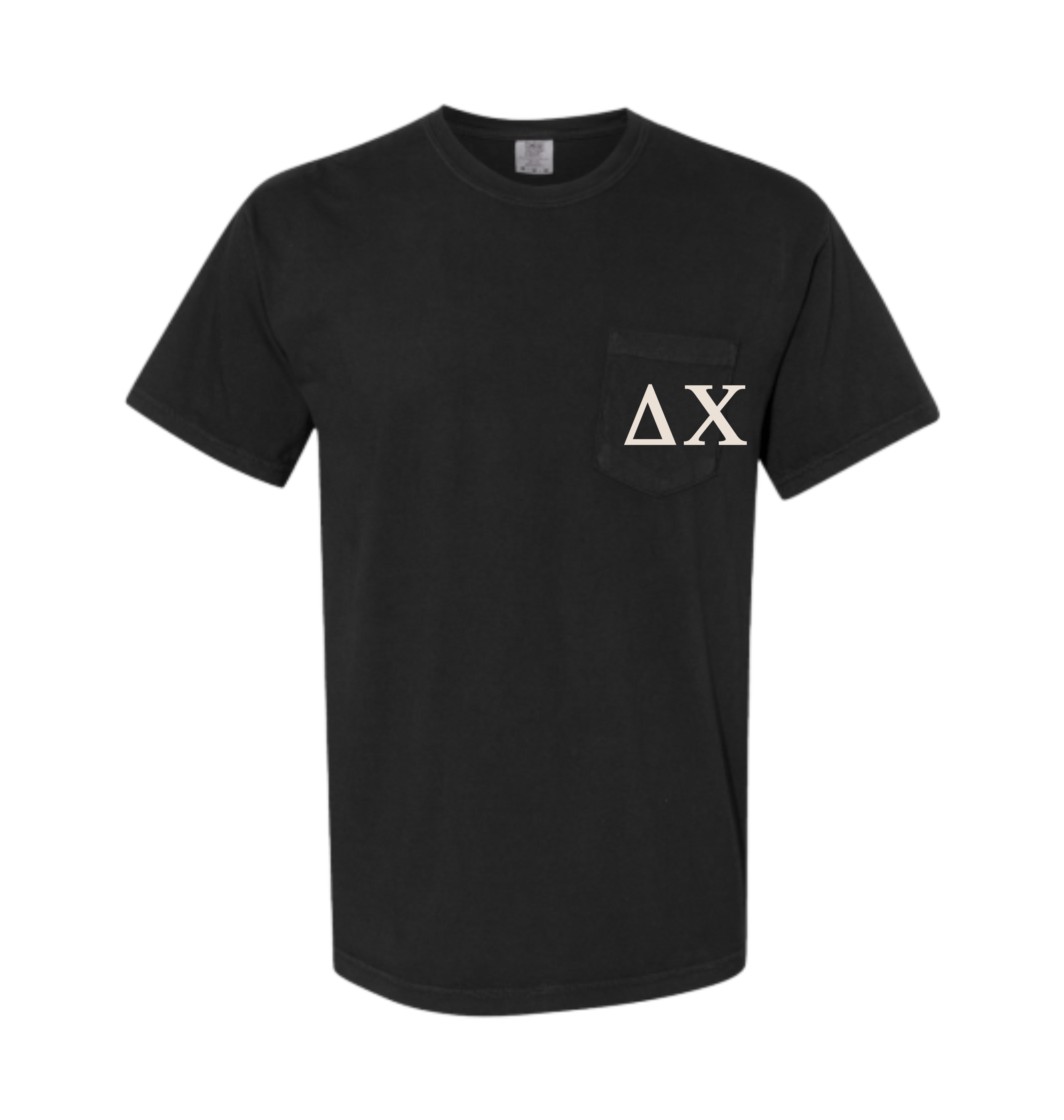Black Printed Premium T-Shirt Front