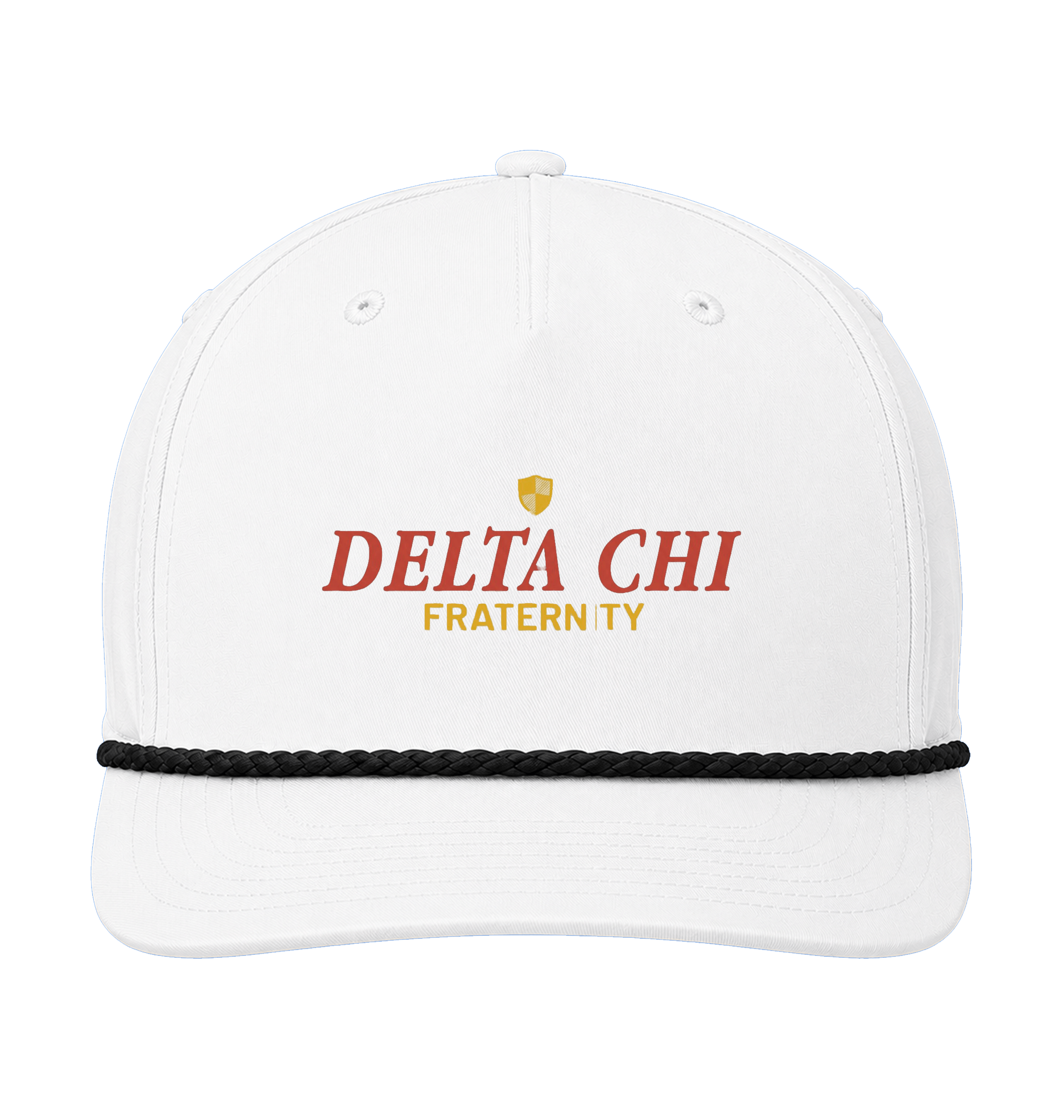 White/Black Caps Front