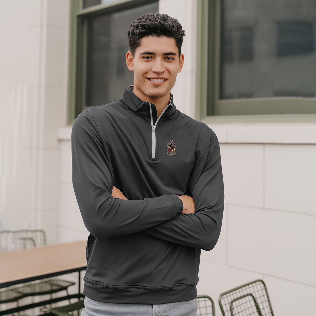 Delta Chi Peter Millar Perth Stretch Quarter Zip