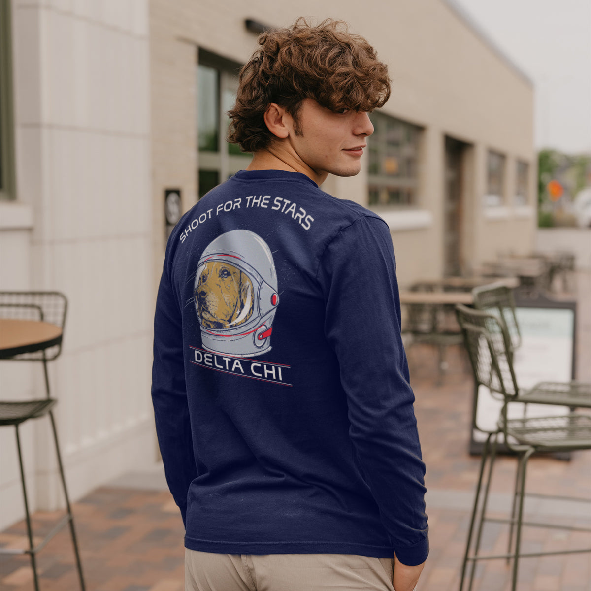 Delta Chi Astronaut Retriever Long Sleeve Tee