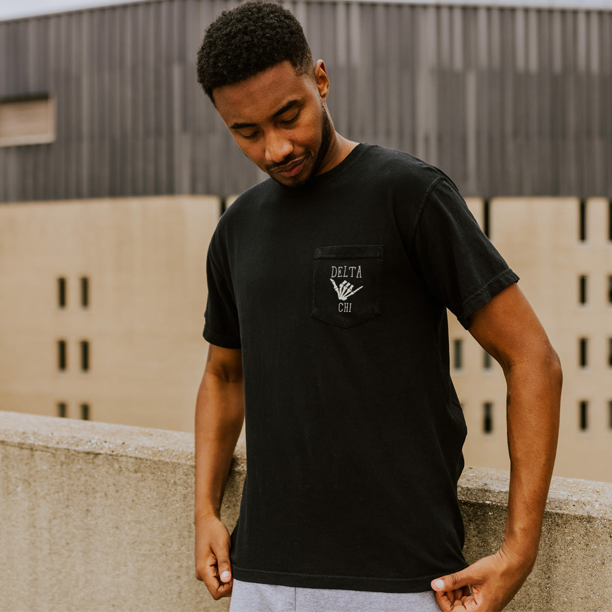 Delta Chi Comfort Colors Stay Spooky Short Sleeve Tee | Delta Chi | Shirts > Short sleeve t-shirts