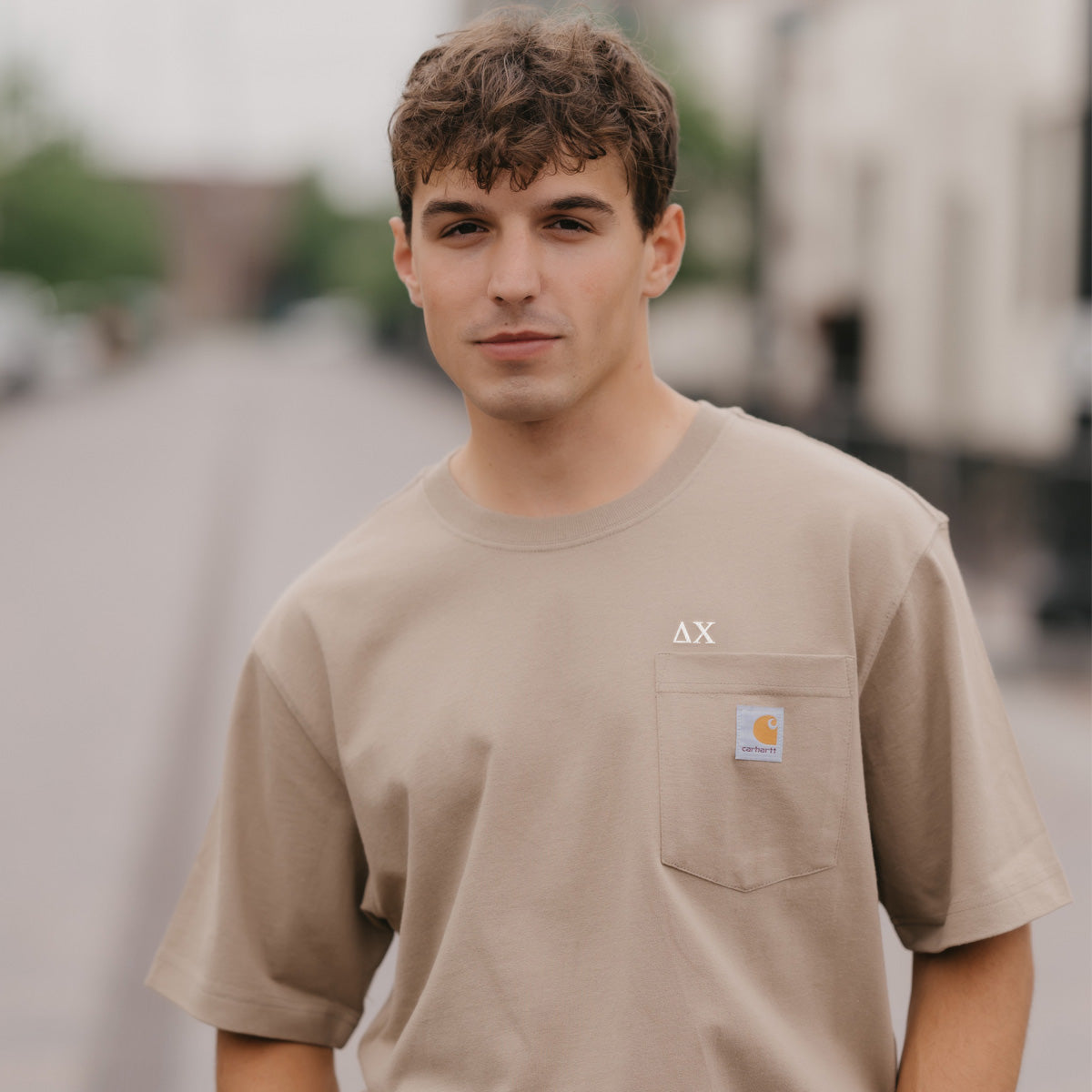 Delta Chi Carhartt Relaxed Fit Short Sleeve Pocket Tee