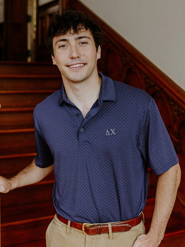 Delta Chi Callaway Chevron Patterned Polo Delta Chi