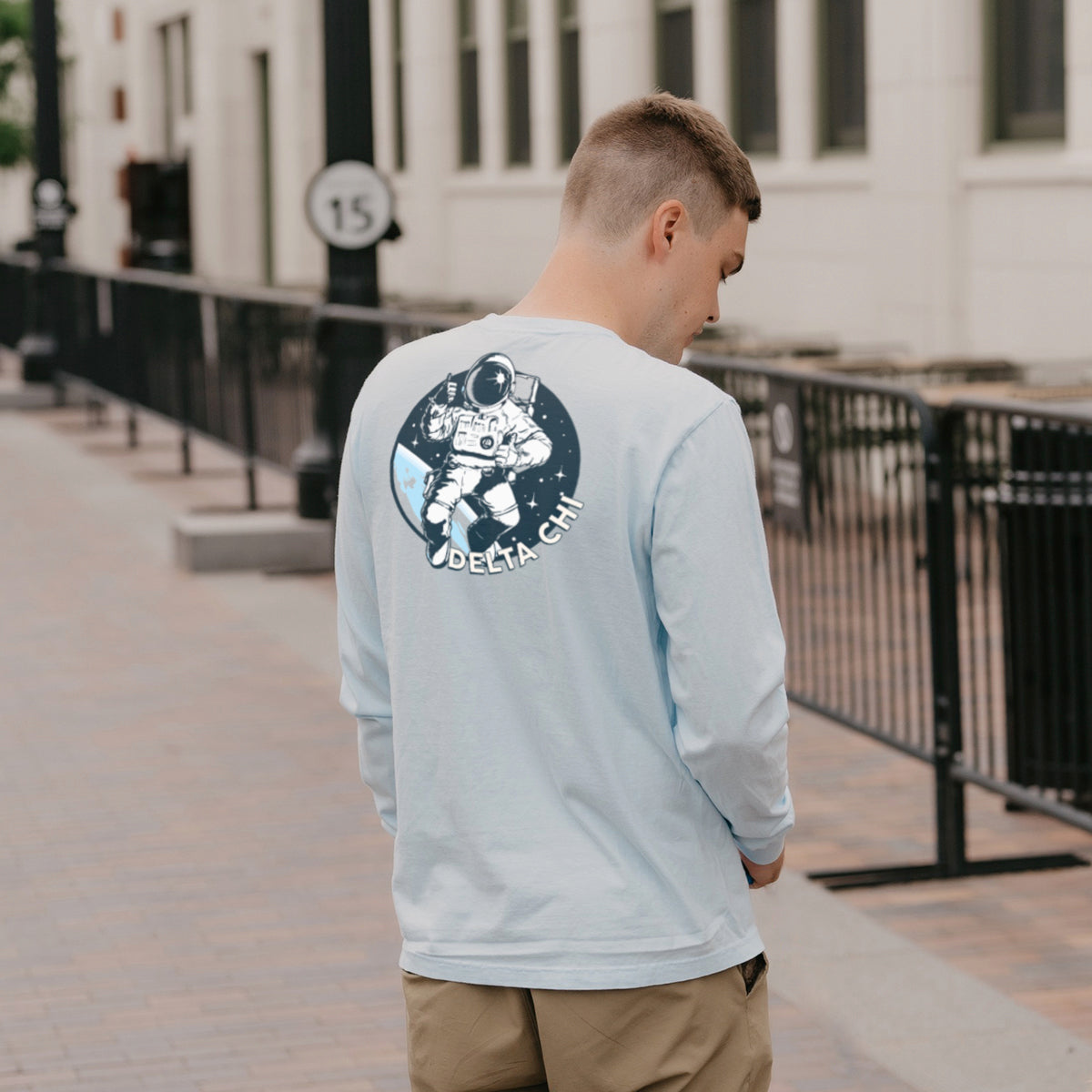 Delta Chi Space Age Long Sleeve Pocket Tee