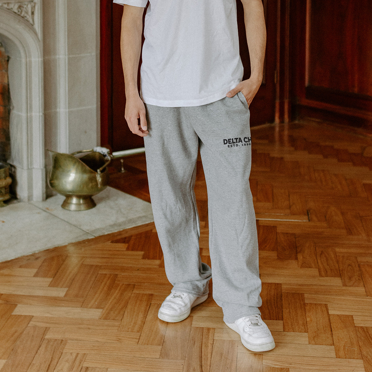 Delta Chi  gray fraternity Heritage Lounge Sweatpants
