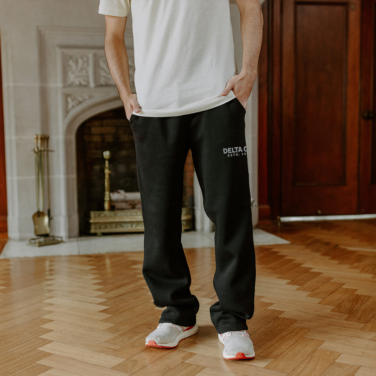 Delta Chi Black Greek Heritage Lounge Sweatpants