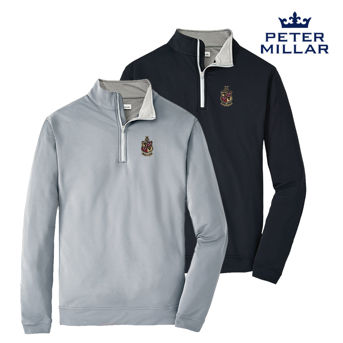 Delta Chi Peter Millar Perth Stretch Quarter Zip