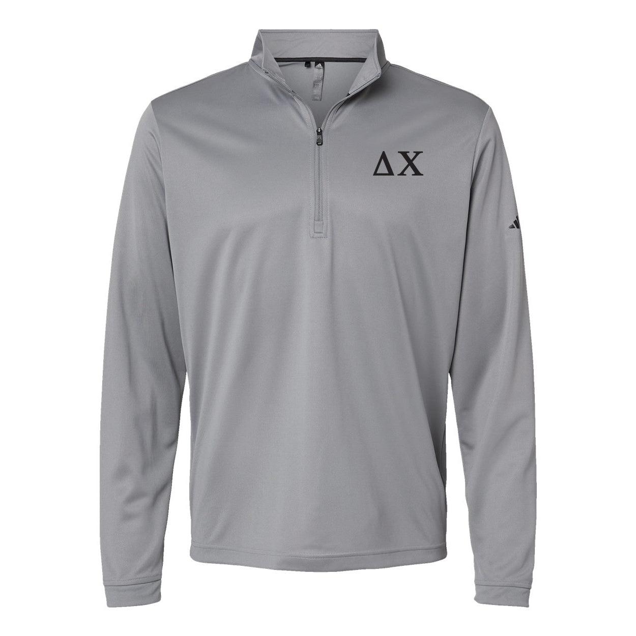 Delta Chi Frat Grey Adidas Lightweight Performance 1/4 Zip.