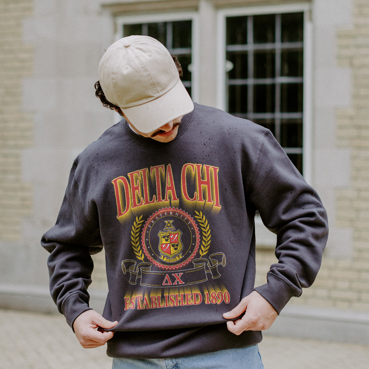 Delta Chi Greek Fraternity Heavyweight Graphic Crewneck