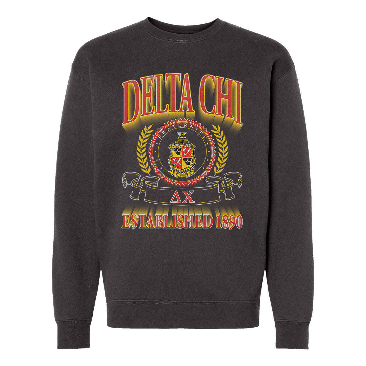 Delta Chi Frat Heavyweight Graphic Crewneck.