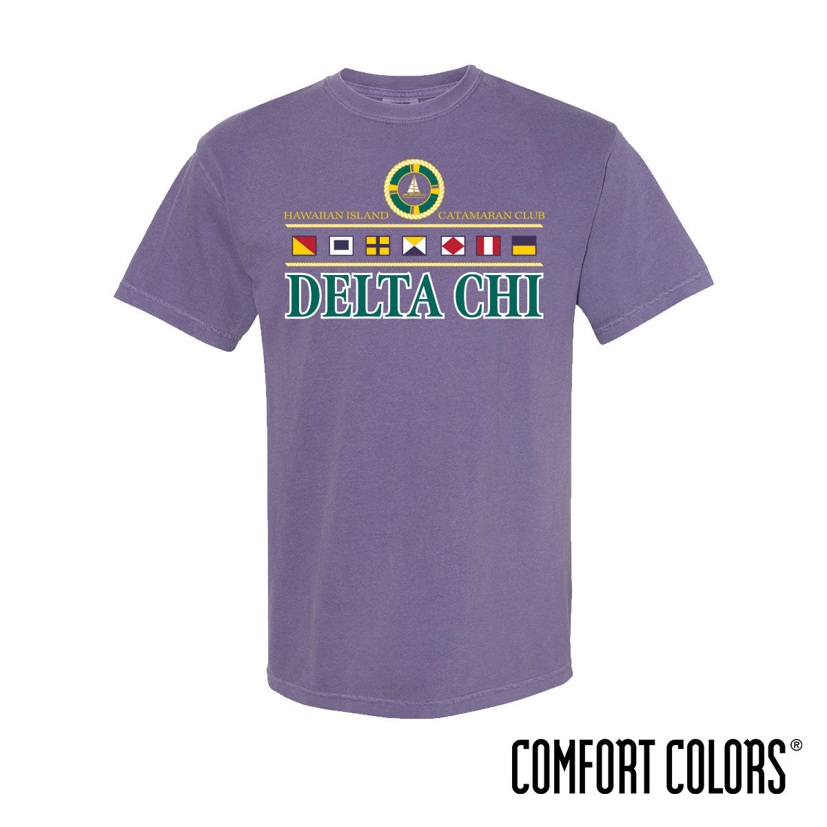 New! Delta Chi Vintage Catamaran Club Short Sleeve Tee