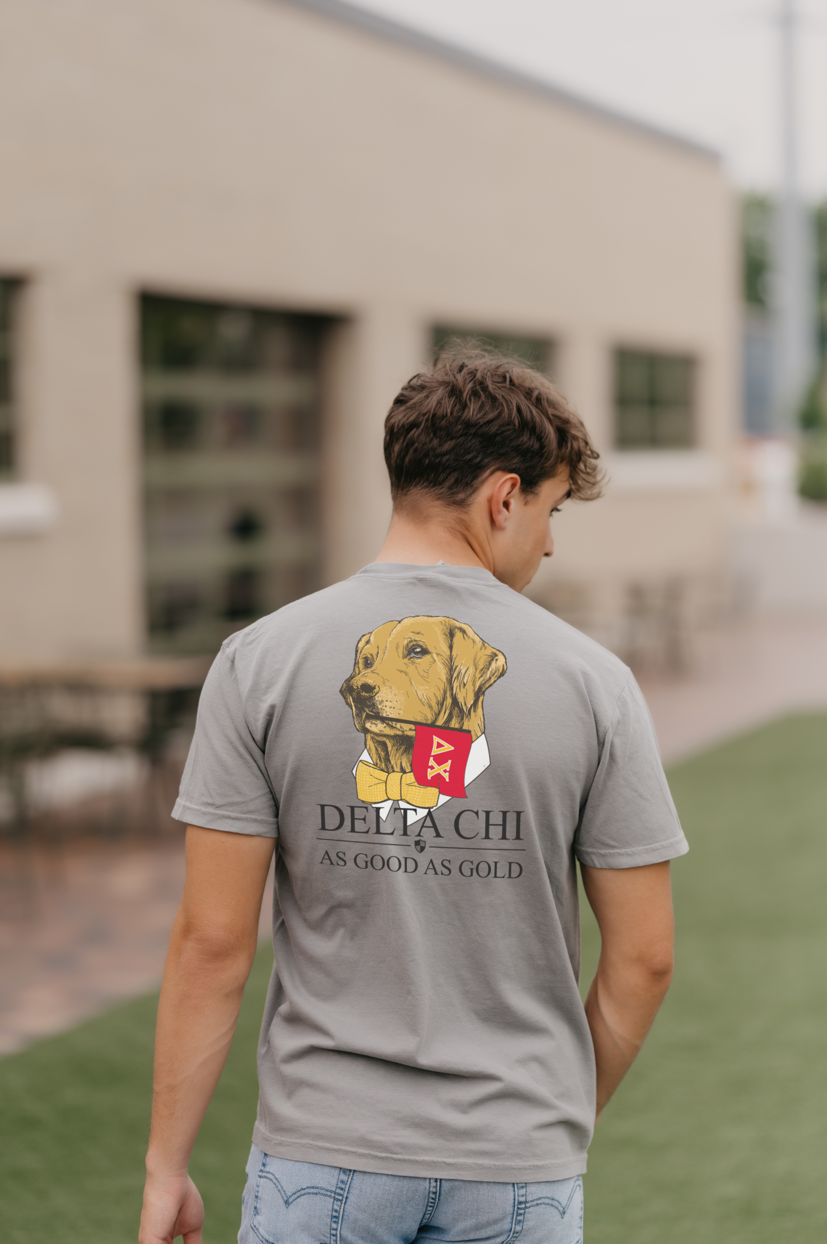 Delta Chi Retriever Flag Tee