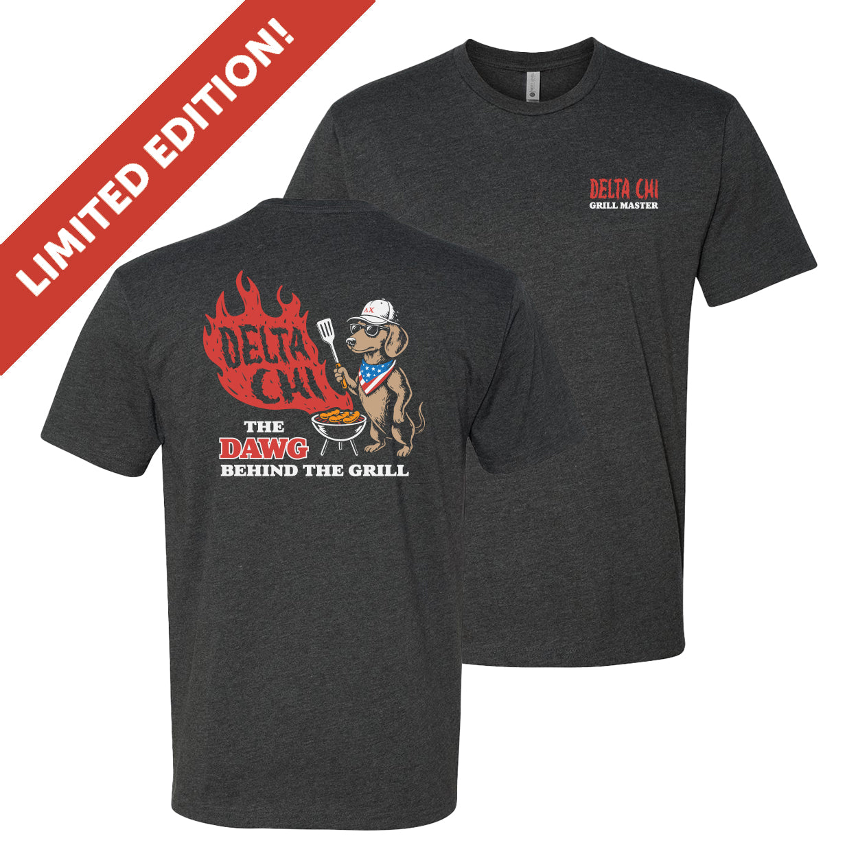 New! Delta Chi Flames, Fraternity & Freedom Tee