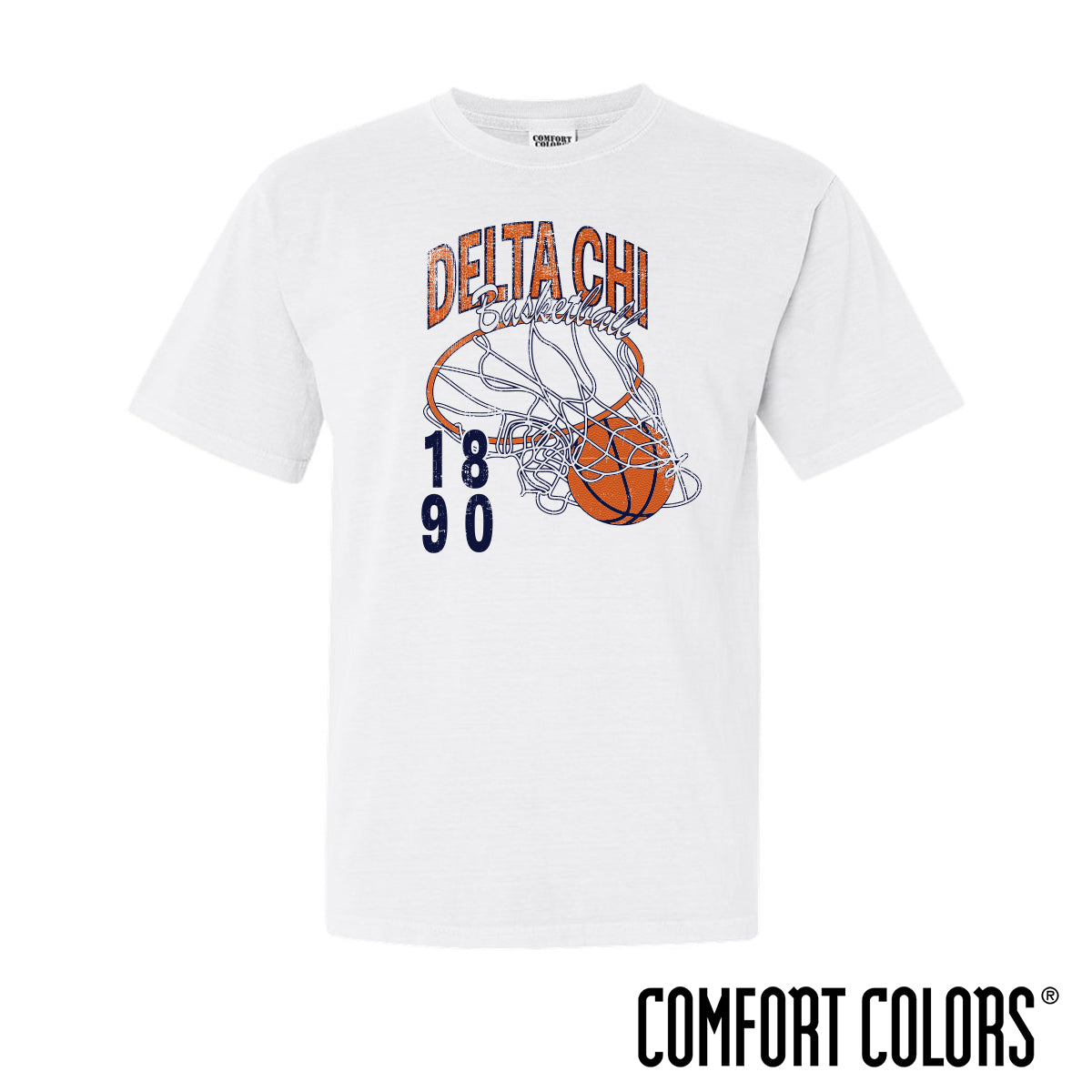 Delta Chi Retro Basketball Short Sleeve Tee