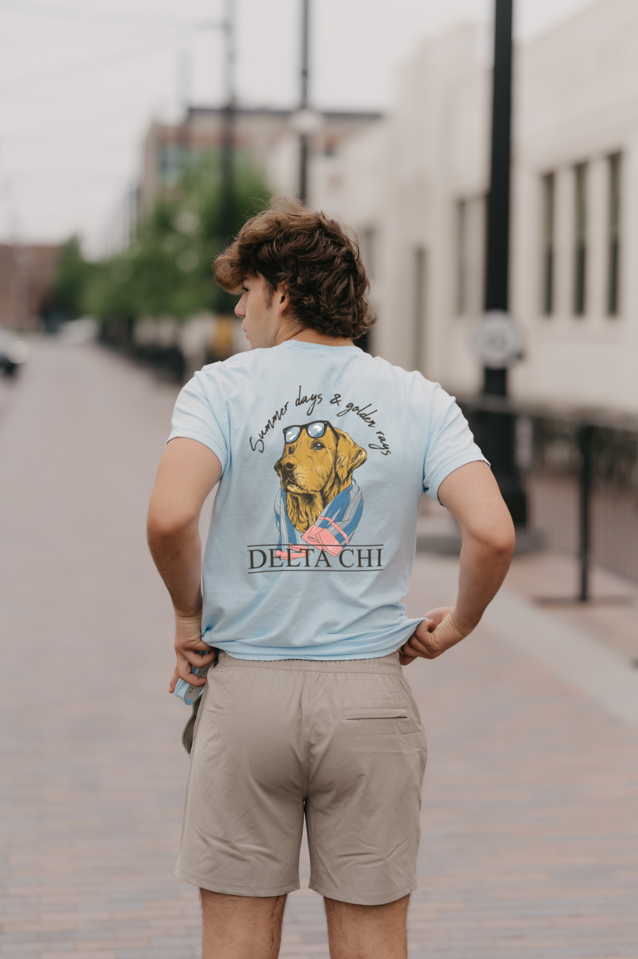 Delta Chi Blue Retriever Tee