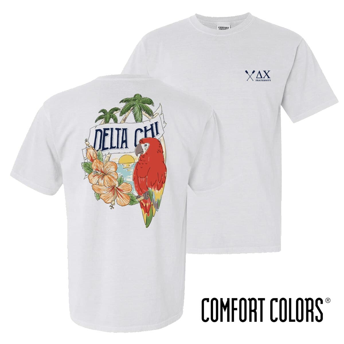 Delta Chi Comfort Colors Tropical Tee | Delta Chi | Shirts > Short sleeve t-shirts