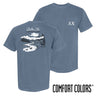 Delta Chi fraternity t-shirt featuring an outdoor nature scene.