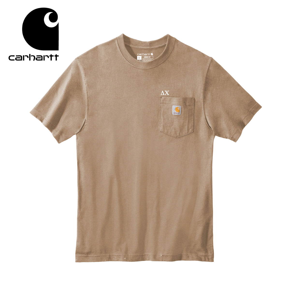 Delta Chi Carhartt Relaxed Fit Short Sleeve Pocket Tee