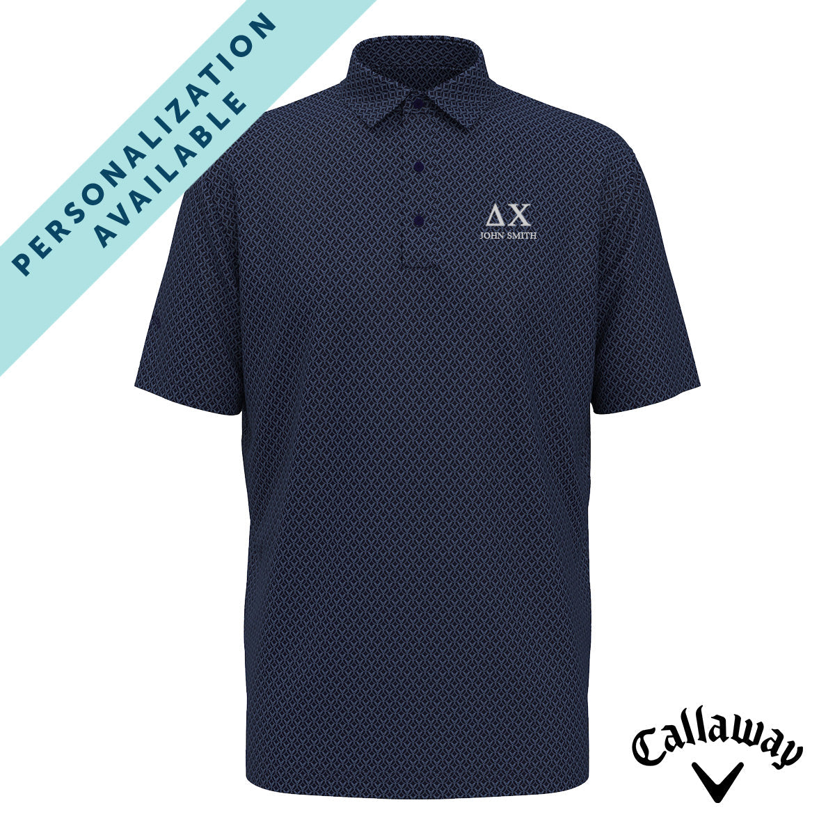 Delta Chi Callaway Chevron Patterned Polo Delta Chi