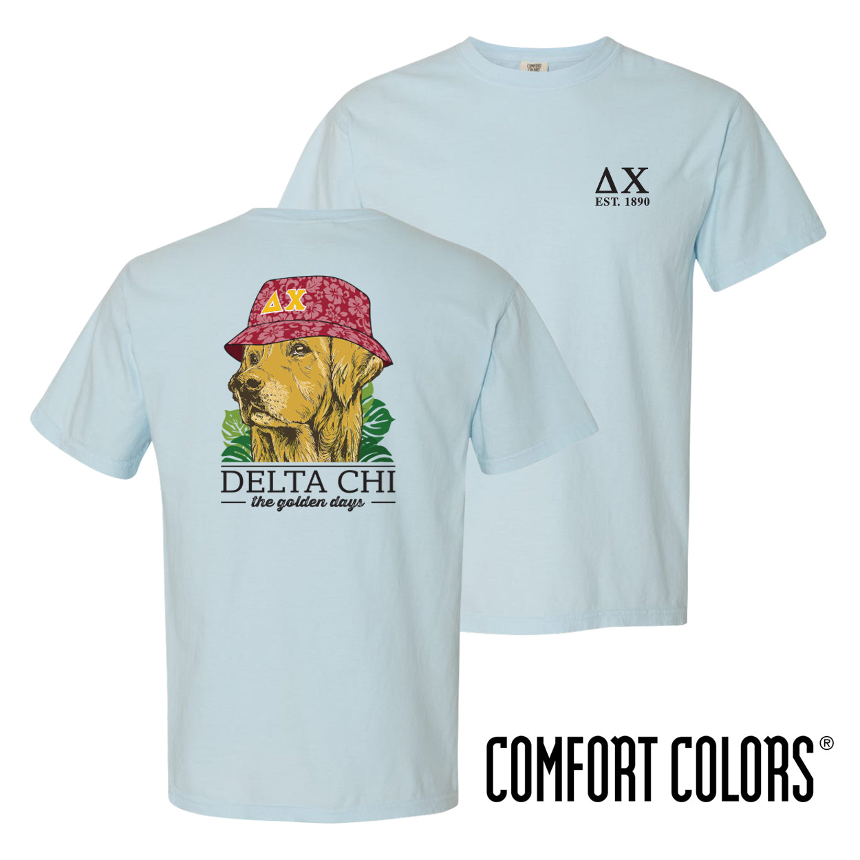 New! Delta Chi Bucket Hat Retriever Tee