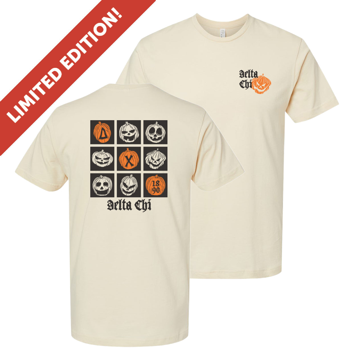 New! Delta Chi Jack-O-Letter Tee