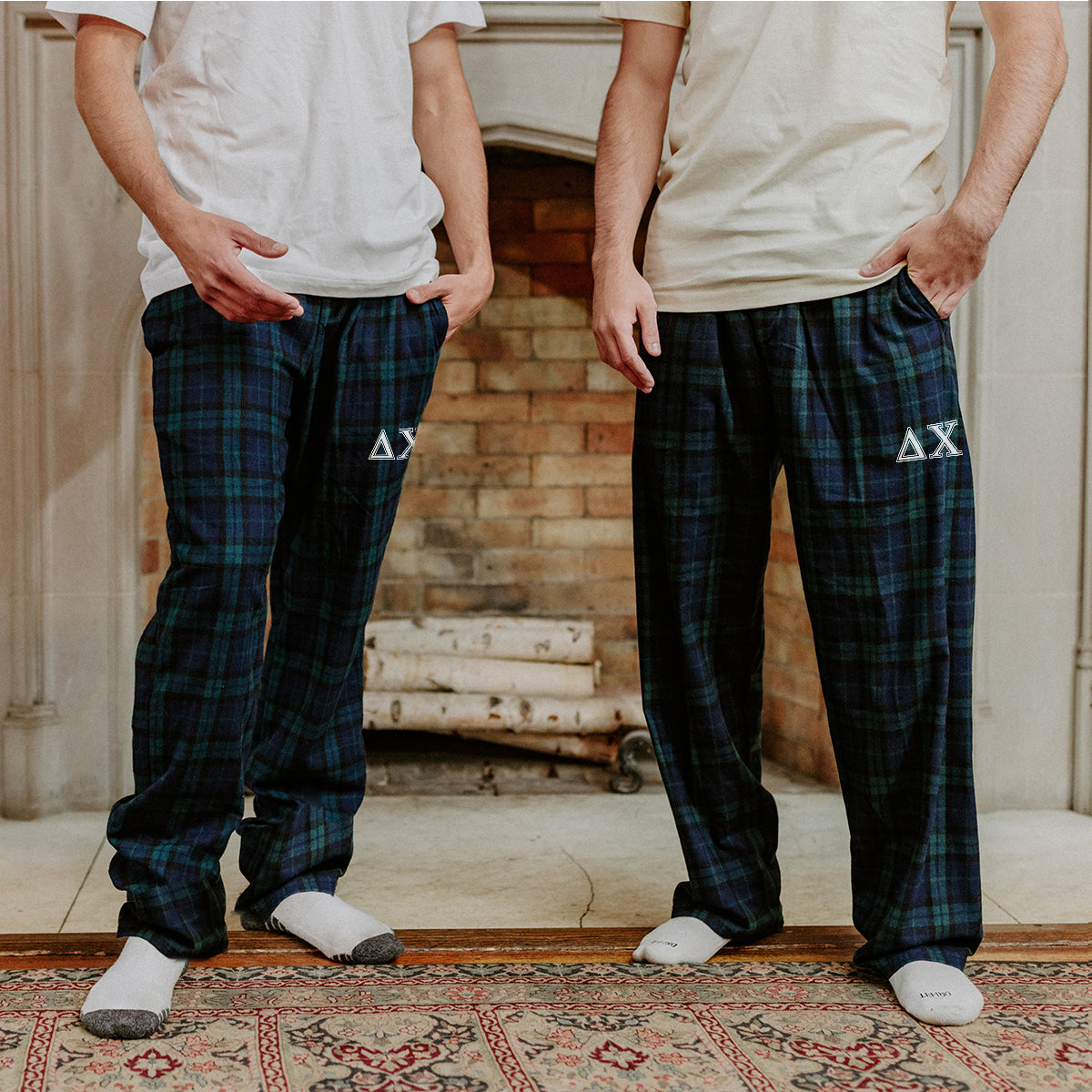 Delta Chi Blackwatch Plaid Flannel Pants