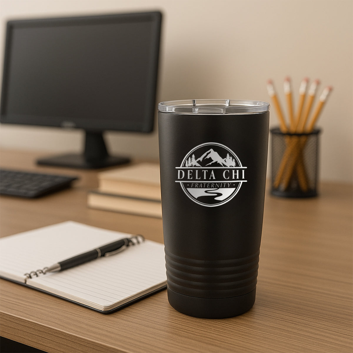 Delta Chi  20oz Travel Coffee Tumbler