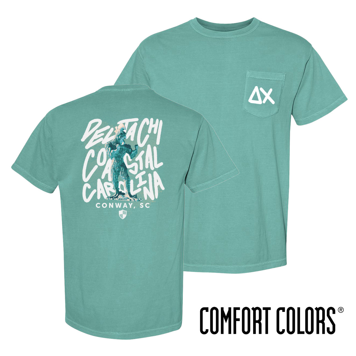 Delta Chi Coastal Carolina Teal Chanticleer Tee