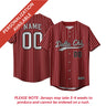 Delta Chi Pinstripe Baseball Jersey.