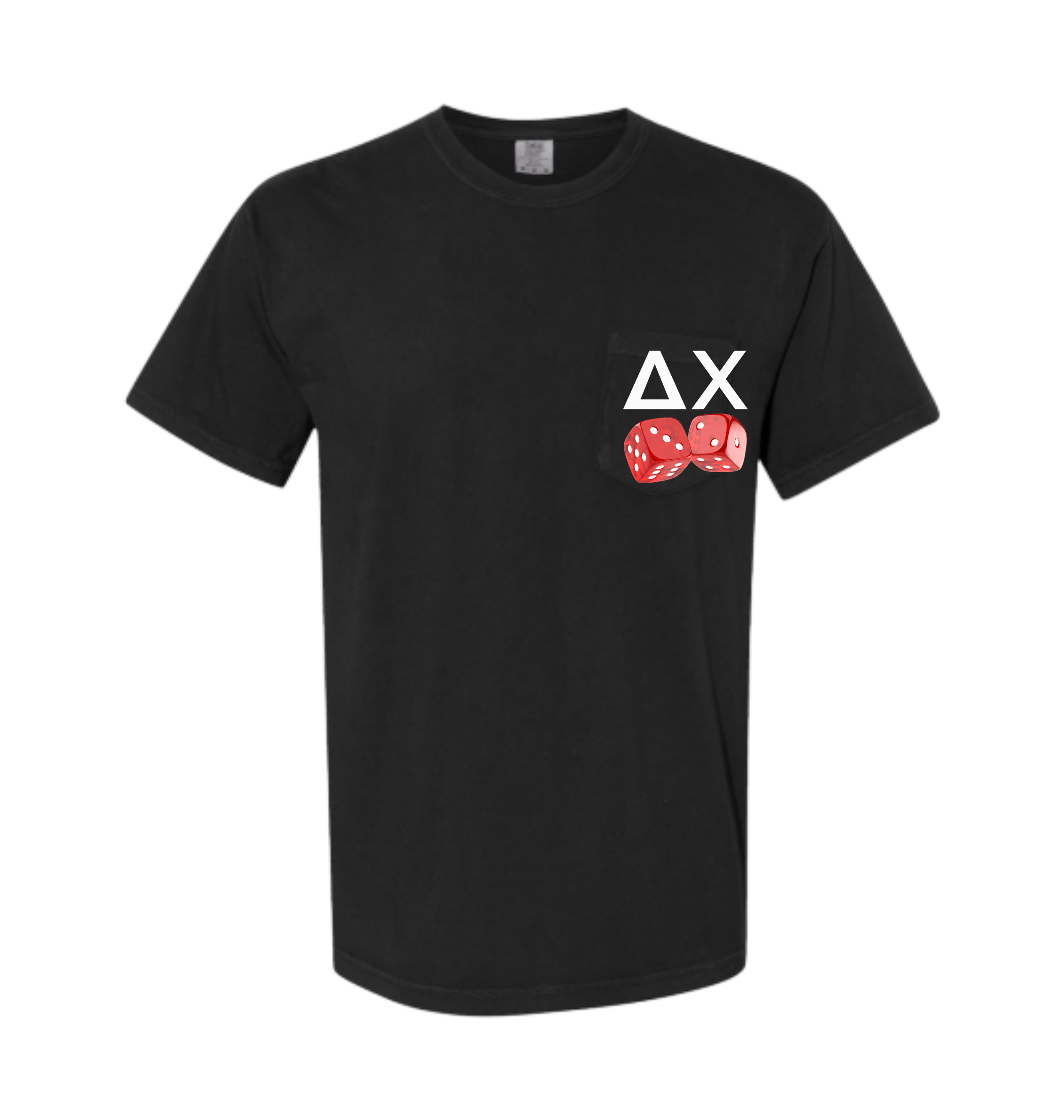 Black Printed Premium T-Shirt Front