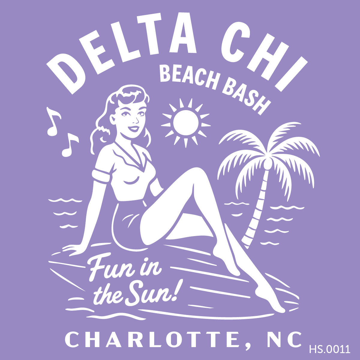 Delta Chi Charlotte Beach Bash Tee