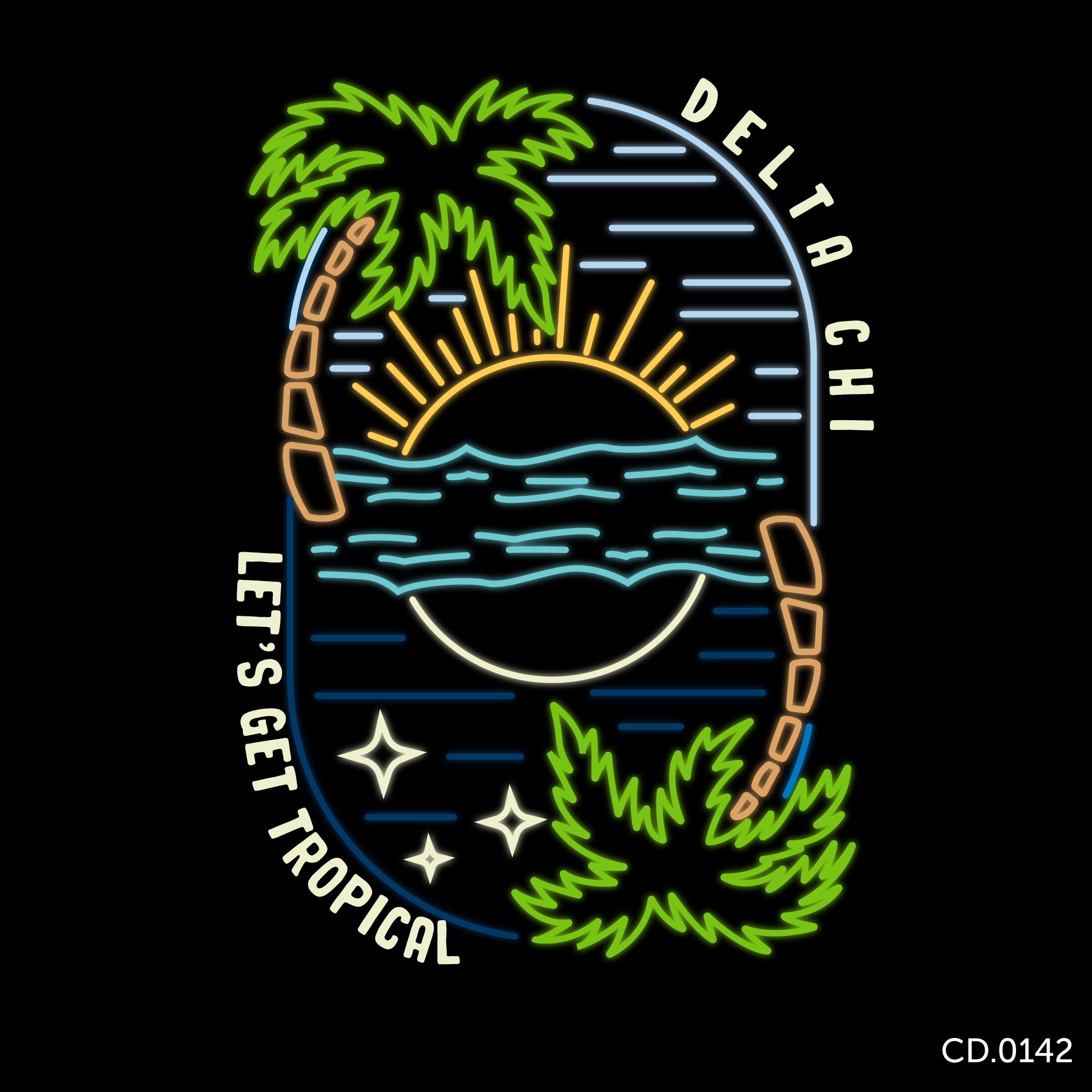 Delta Chi Tropical Tee