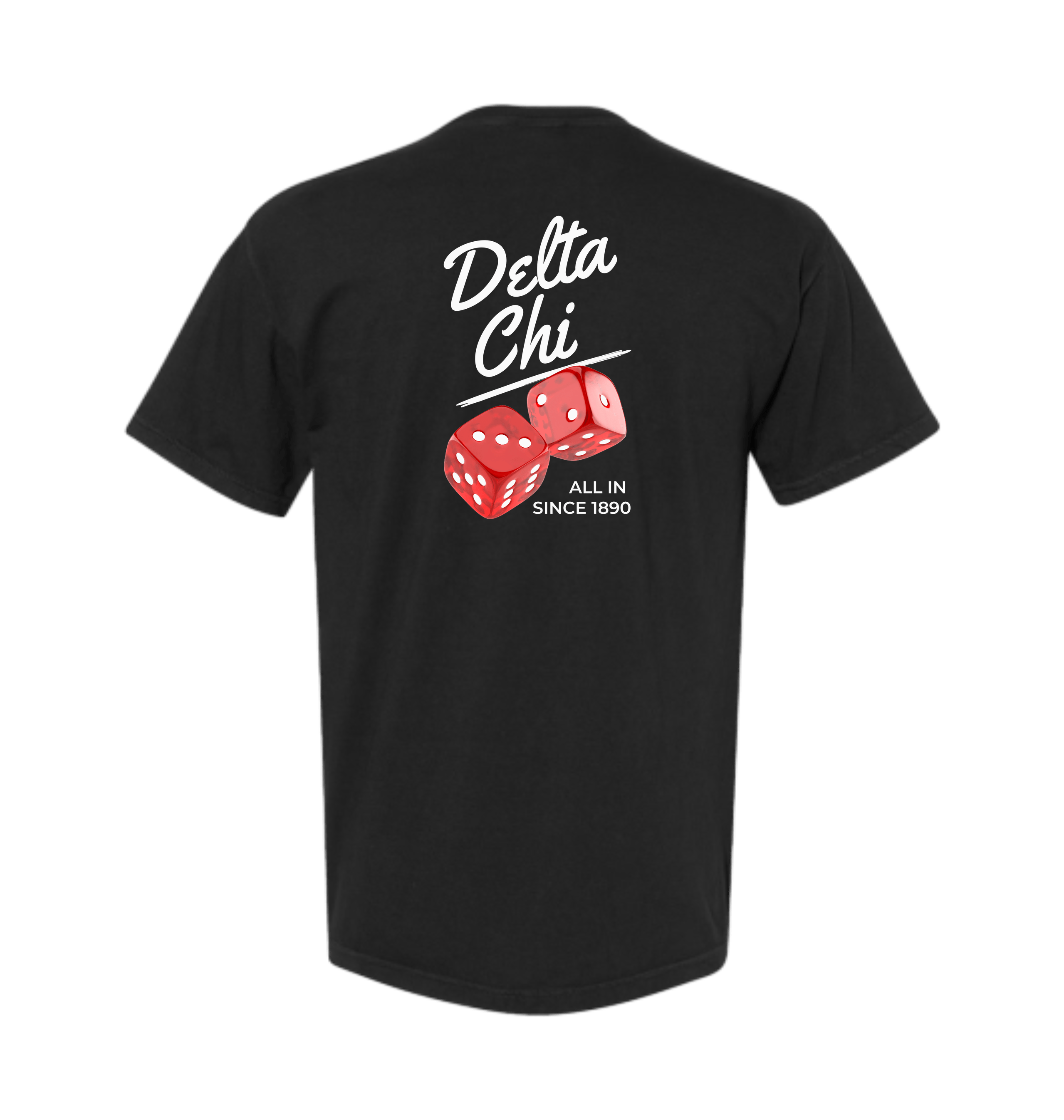 Black Printed Premium T-Shirt Back