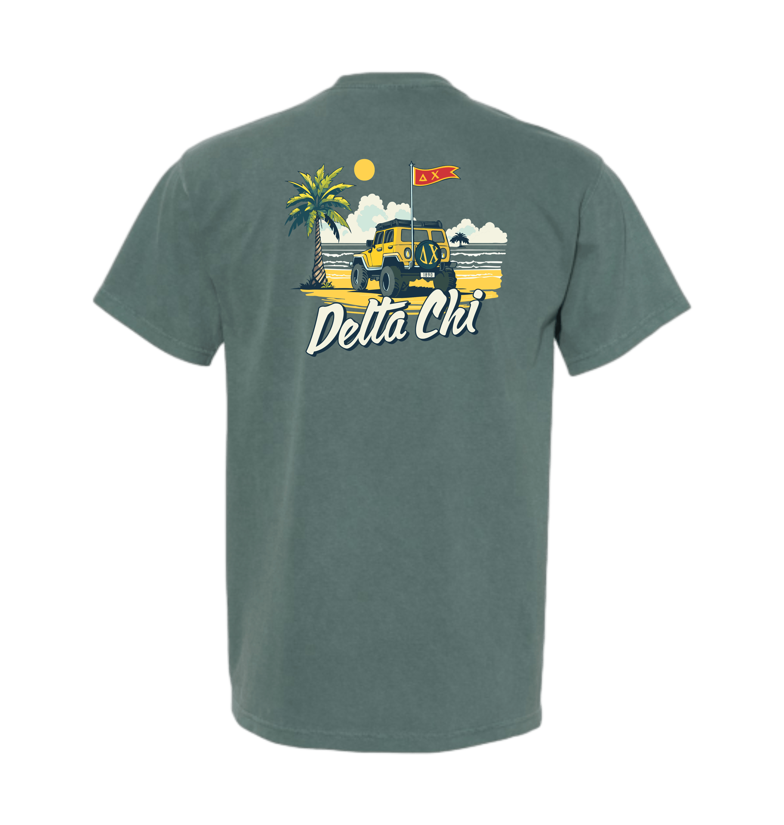 Blue Spruce Printed Premium T-Shirt Back