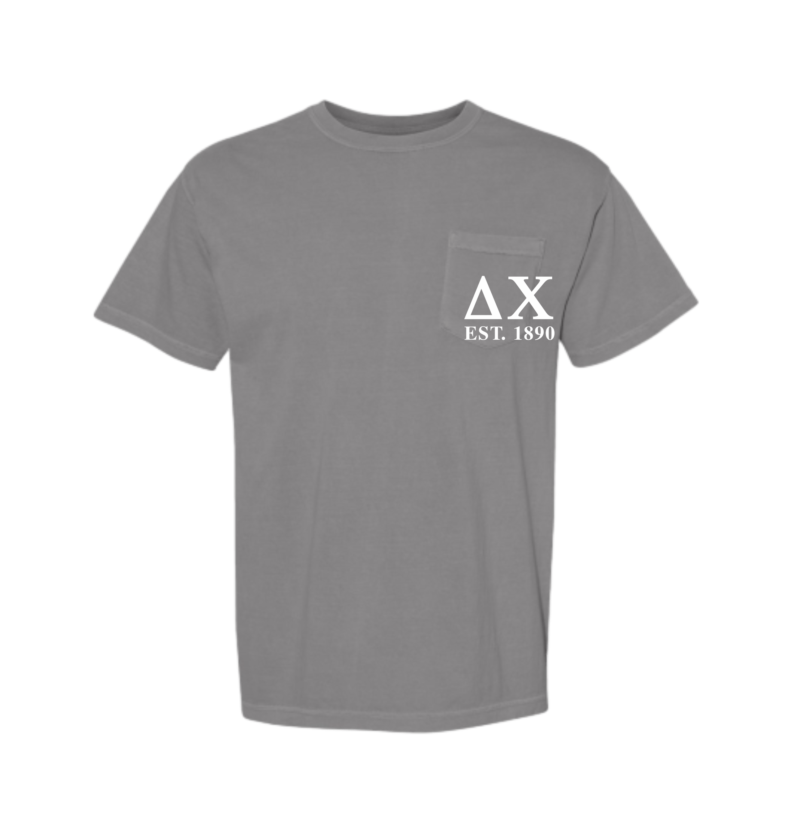 Grey Printed Premium T-Shirt Front
